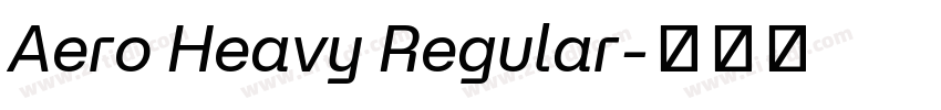 Aero Heavy Regular字体转换